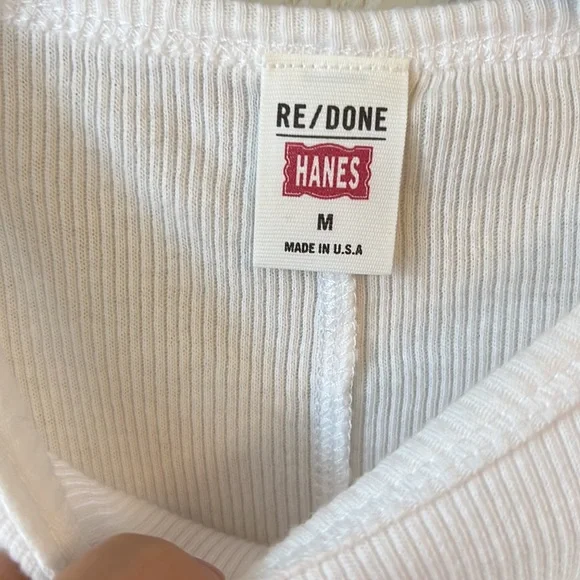 Re/Done Hanes 1950s boxy tee shirt optic white - Picture 4 of 5